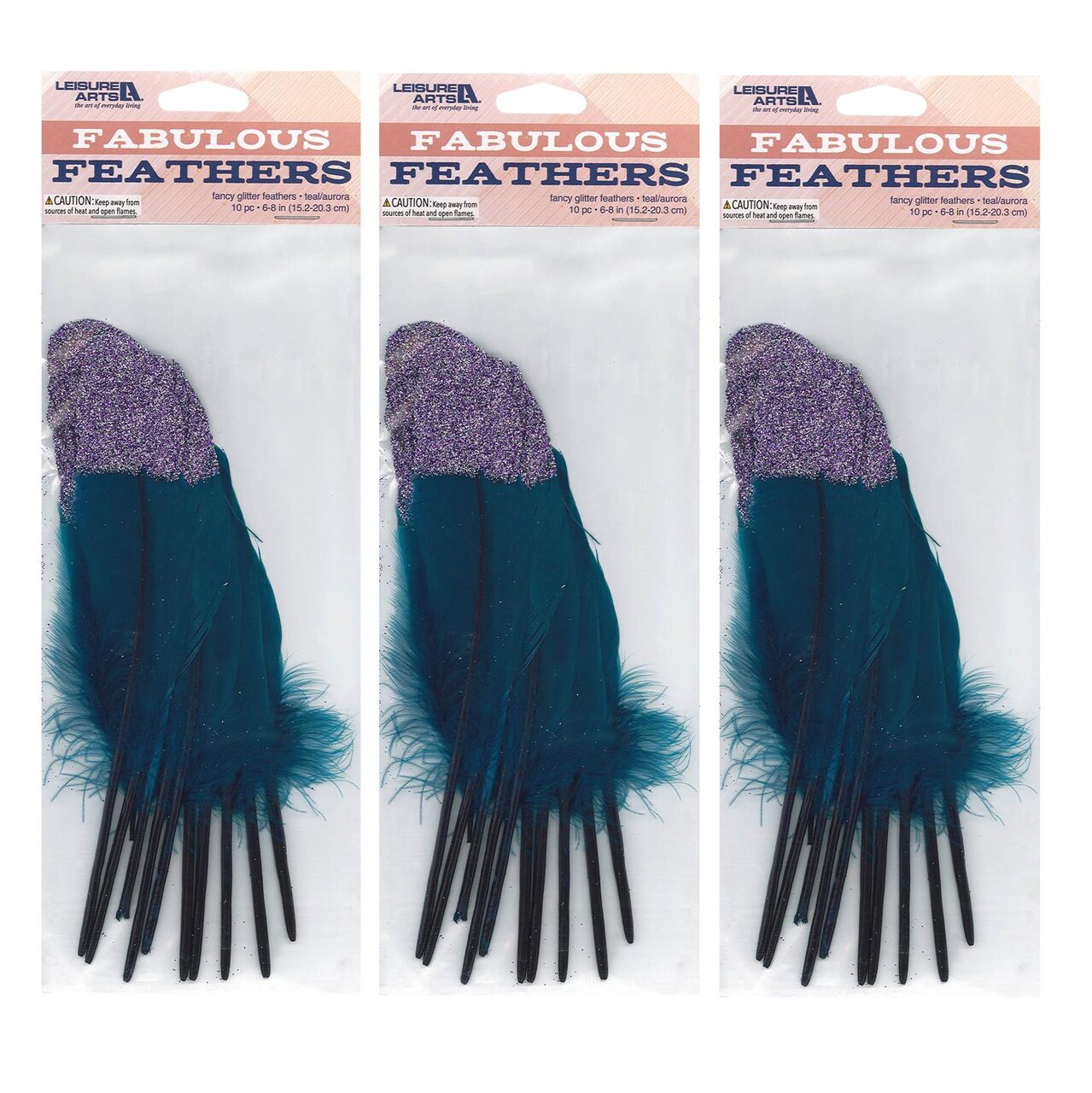 Leisure Arts Feathers Painted Teal/Aurora 30Pc, Feathers For Crafting, Hat Feather, Plumas, Craft Feathers, For Vase, Large Hats, Black Crafts